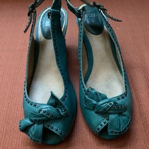 Frye slingback peep toe sandals
